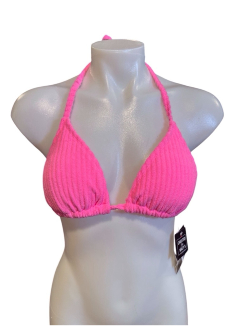 Women's California Waves Bikini Top Size M Pink